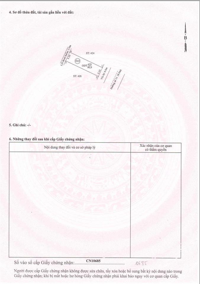Chính chủ cần bán lô đất khu dân cư hiệp thành 3
