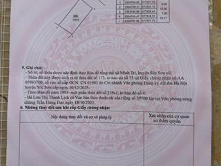 Chính chủ e có lô đất 100m , đất ở tất, sẵn sổ giá 2 tỷ 350 triệu lập trí kim anh hà nội