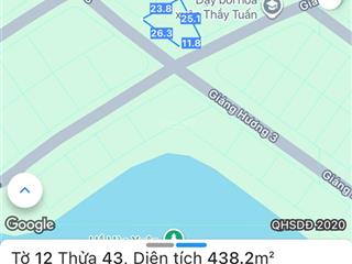 Bán nhanh lô góc biệt 438m thự khu euro village 2 hoà xuân đà nẵng giá hấp dẫn chỉ 92tr/m