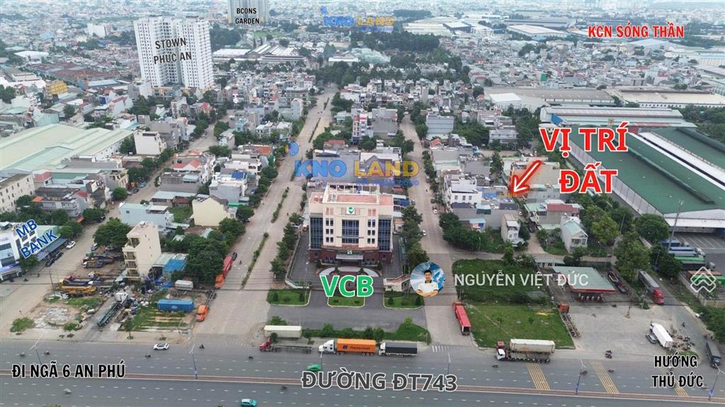 Bán gấp đất ngang 5x15m ngay khu vincom dĩ an kế bên kcn sóng thần thủ đức