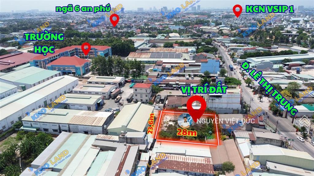 Giảm 2,5 tỷ bán gấp lô góc 666m² ngay chợ an cơ ngã 6 an phú đối diện chung cư đường lê thị trung