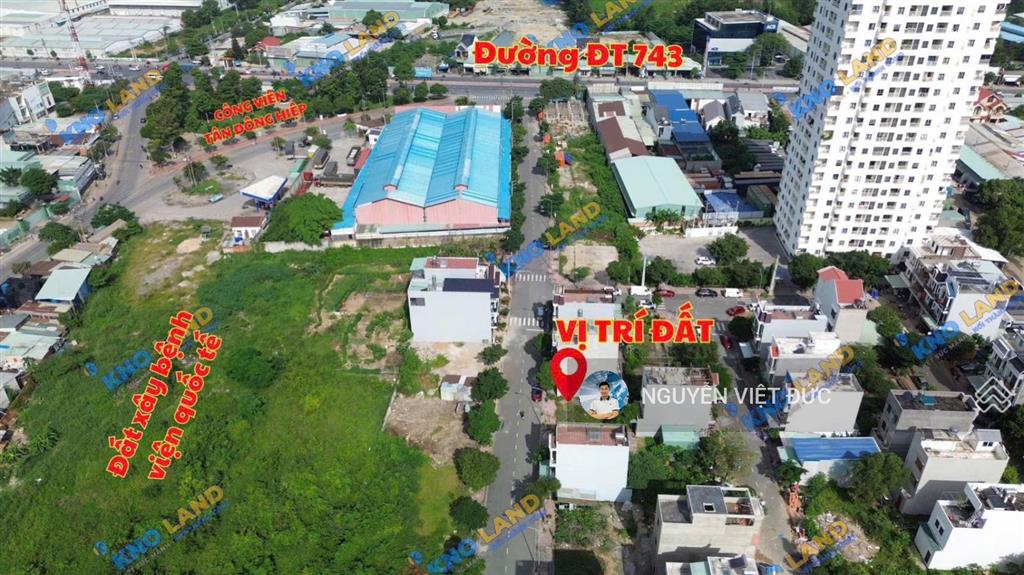 Bán gấp đất ngang 5m ngay chân chung cư mặt tiền trục chính rộng 14m khu dân cư gần vincom dĩ an