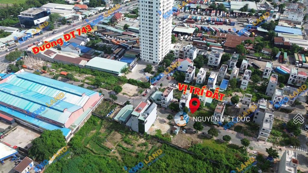 Bán gấp đất ngang 5m ngay chân chung cư mặt tiền trục chính rộng 14m khu dân cư gần vincom dĩ an