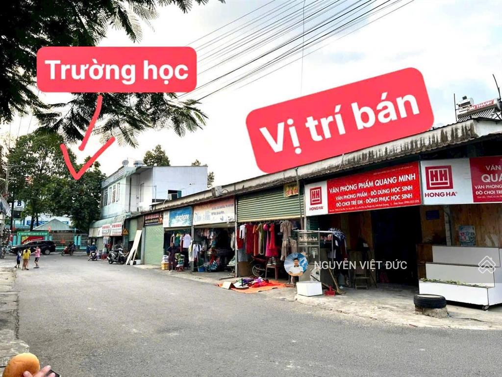 Bán gấp lô góc ngay cổng trường cấp 2 thuận an. tặng 6 kiot có sẵn cho thuê 20tr/tháng
