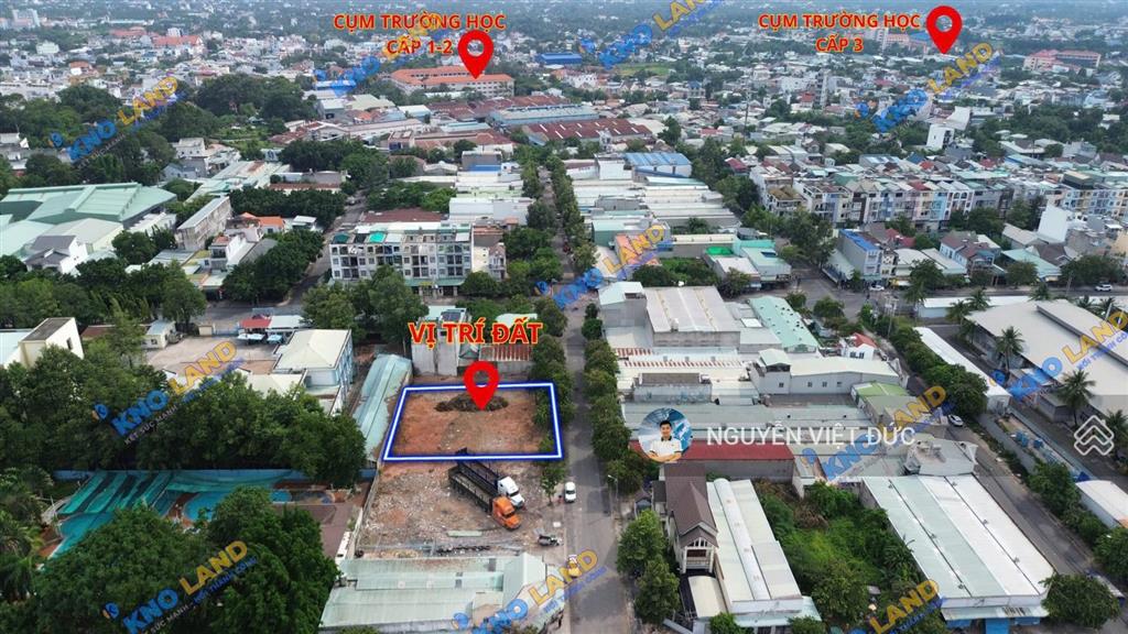 Giảm 1,2 tỷ bán gấp 300m2 đất mặt tiền kcn ngang 10m ngay đường thủ khoa huân giáp ql13 thuận an