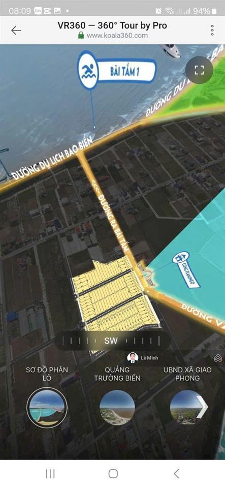 Chính chủ cần bán lô đất cạnh cổng kđt flamingo đi bộ 1 bước ra bãi tắm đường bao biển rộng 60m