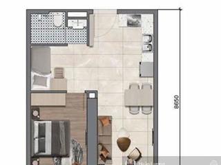 Bán căn hộ 1pn + 1 phòng đa năng, 1wc, dt 53m2 hướng đông nam tại legacy 66, phường chợ lớn