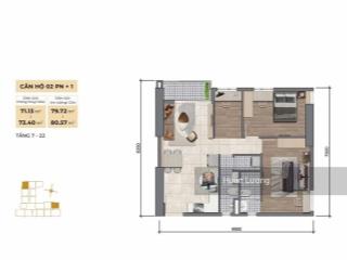 Căn hộ 2pn+1 phòng đa năng, 2wcdt 80m2 tại legacy 66, phường chợ lớn, thanh toán 20% nhận nhà