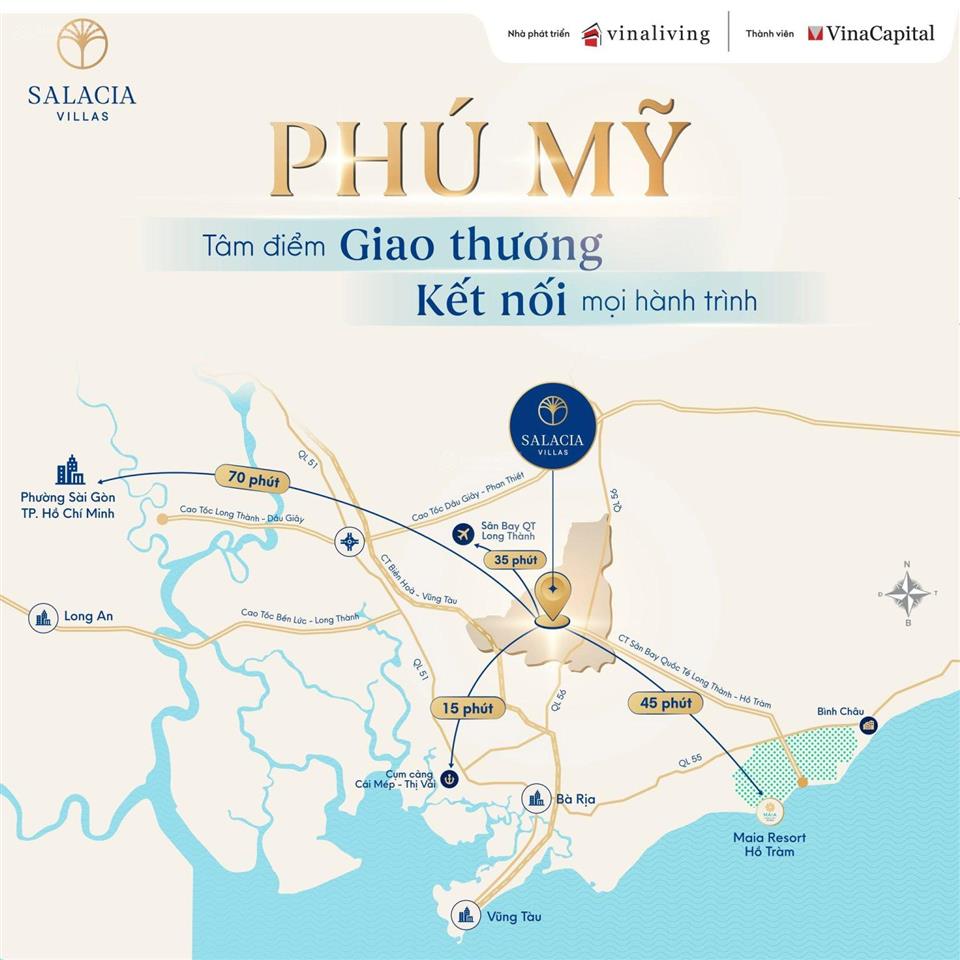 Chớp thời cơ vàng salacia villas phú mỹ  đón đầu sóng hạ tầng 2026, tiềm năng tăng giá phi mã