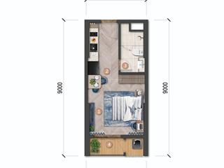 Đầu tư thông minh vốn 2.1 tỷ sở hữu studio 38m2 blanca city  view biển