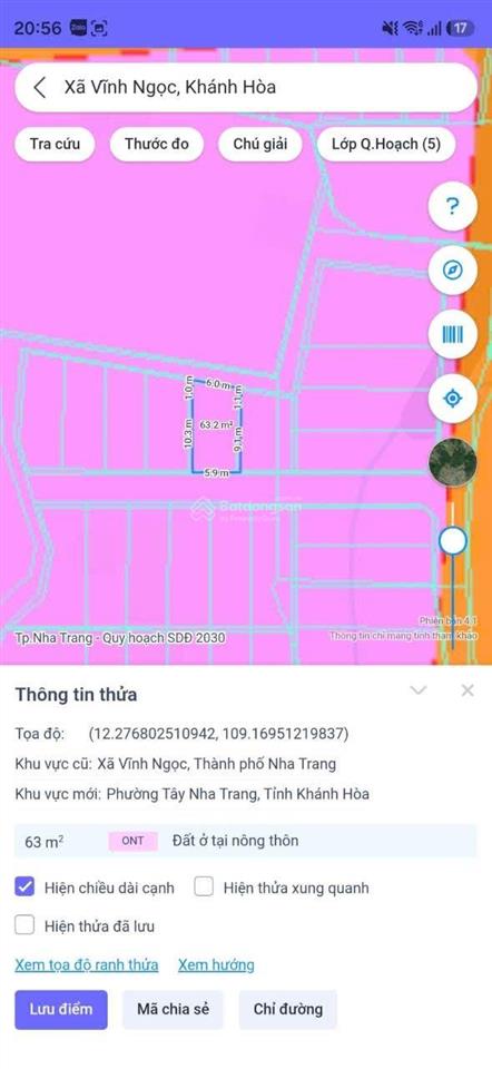 Bán lô đất hòn thơm vĩnh ngọc ,nha trang