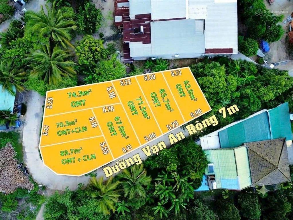 Bán lock đất thổ cư mặt tiền đường vạn an, xã diên khánh, tỉnh khánh hòa, cạnh võ nguyên giáp