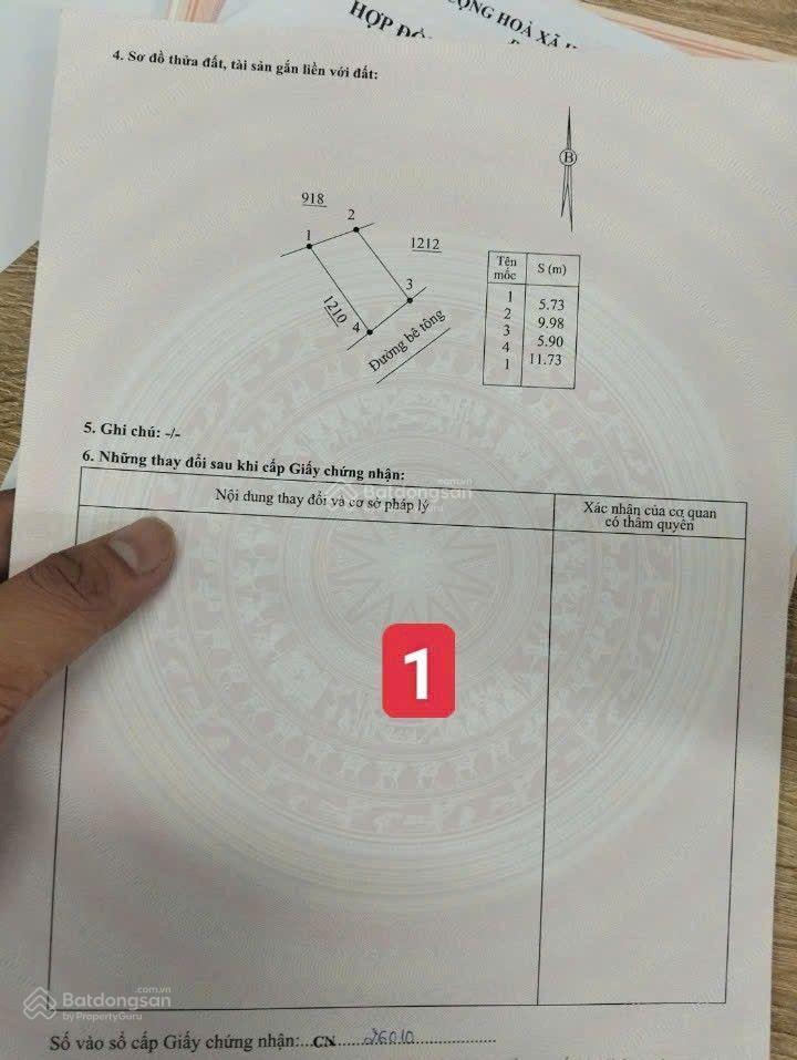 Bán đất đẹp thổ cư mặt tiền đường vạn an, xã diên khánh
