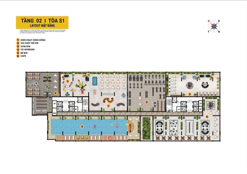 Căn góc 2pn 70m² tầng 5 giá tốt chỉ 3 tỷ 5 tttđ dự án spana tower
