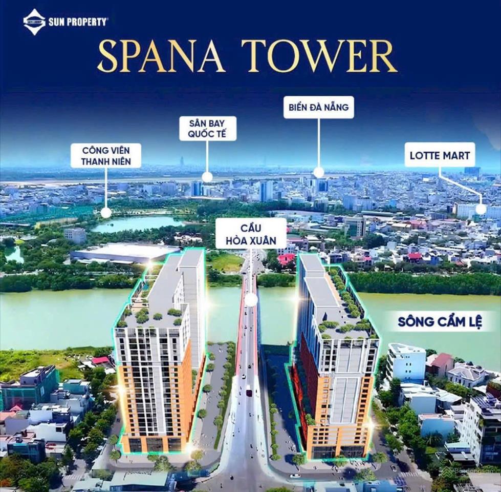 Căn góc 2pn 70m² tầng 5 giá tốt chỉ 3 tỷ 5 tttđ dự án spana tower