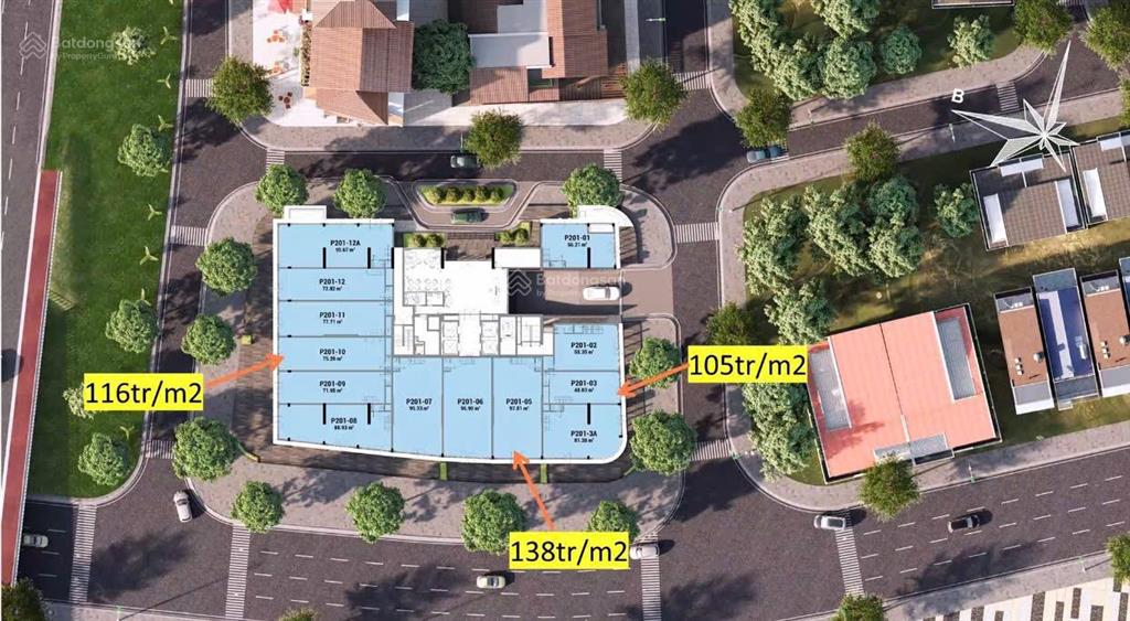 Bán shophouse khối đế p2 sun cosmo residence, 203m2, đ. trần hưng đạo giá đầu tư tốt hưởng full ck