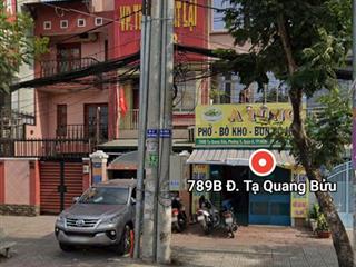 Bán nhà 2 mặt tiền đường tạ quang bửu, phường 5, quận 8. gần góc ngã 4 dt 4.25x18m xây 4 tầng.