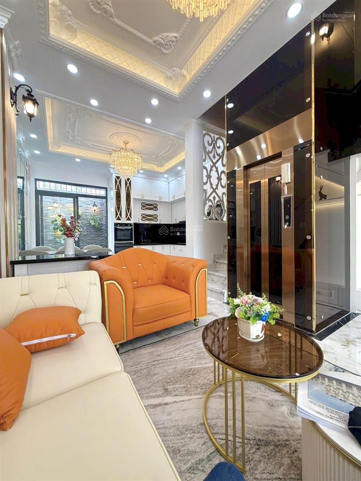 Nhà 4 tầng đẹp từng centimet  thang máy 450kg đường 10m đào tông nguyên 9.8 tỷ