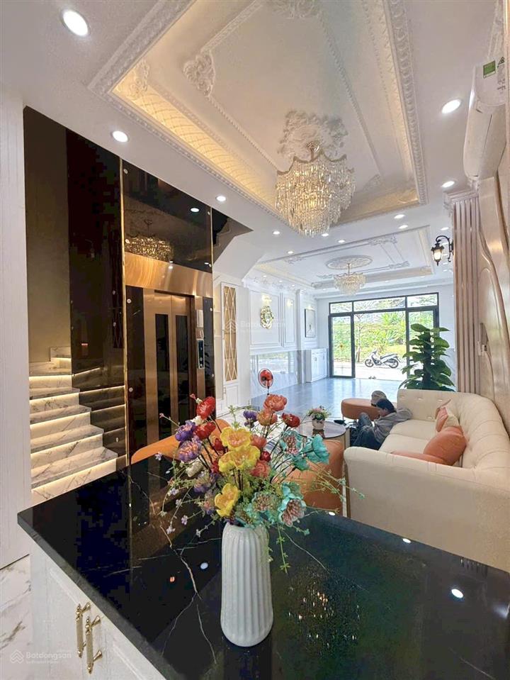 Nhà 4 tầng đẹp từng centimet  thang máy 450kg đường 10m đào tông nguyên 9.8 tỷ