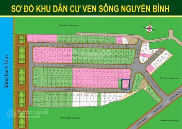 Đất nền kdc ven sông nguyễn bình  82,5m2, giá chỉ 3,65 tỷ