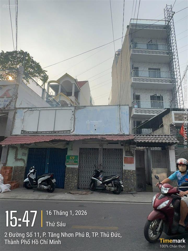 Bán nhà mt đường 11, tnpb, q9, 185m2, ngang 9m, giá rẻ
