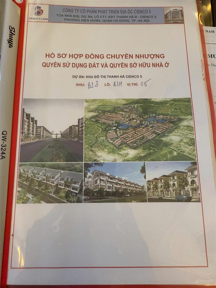 Bán đất biệt thư nhìn trường mầm non khu b1.3 thanh hà cienco5