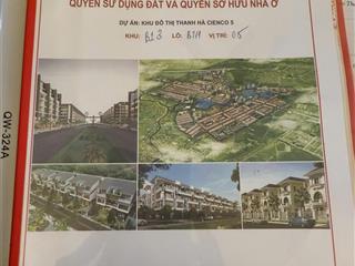Bán đất biệt thư nhìn trường mầm non khu b1.3 thanh hà cienco5