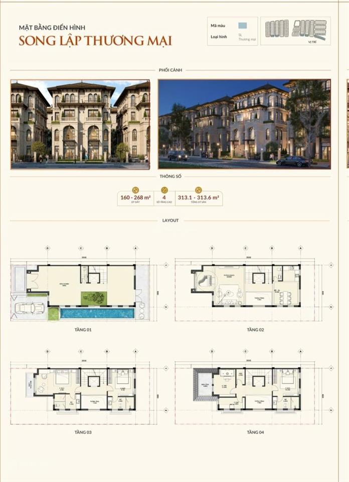 Biệt thự song lập alluvia city 200m² giá chỉ hơn 25 tỷ.  0918 114 ***