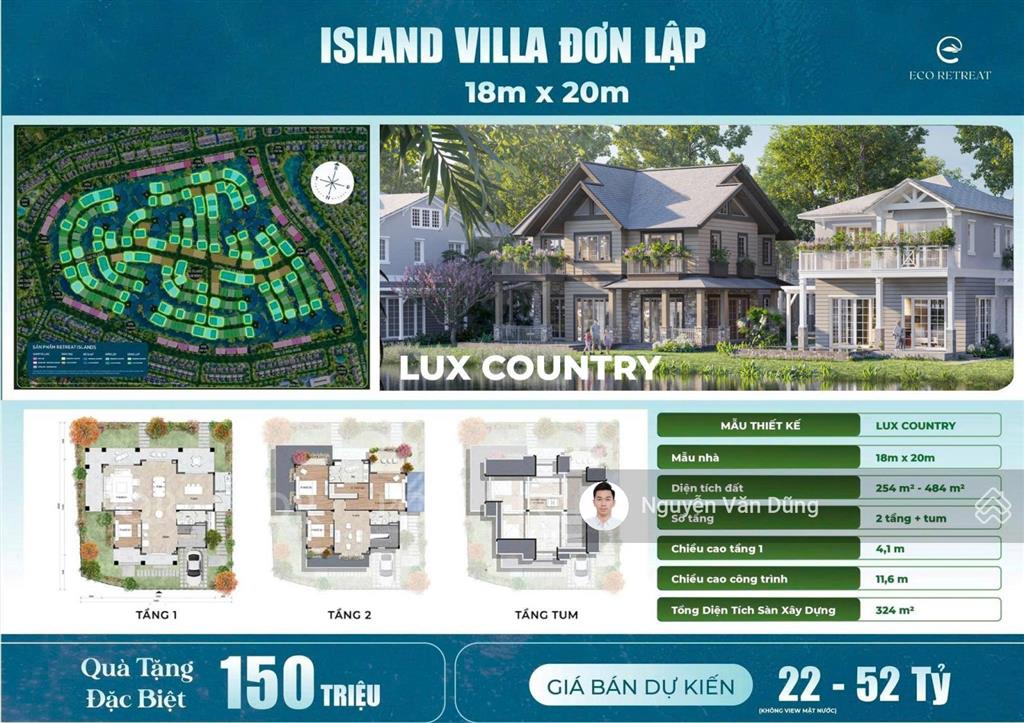 Chỉ từ hơn 6 tỷ trả trước = 25% sở hữu island đơn lập từ 260m2  gói ls 0%/24 tháng. pkd 0918 114 ***