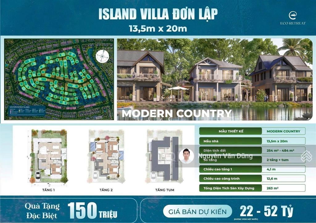 Chỉ từ hơn 6 tỷ trả trước = 25% sở hữu island đơn lập từ 260m2  gói ls 0%/24 tháng. pkd 0918 114 ***