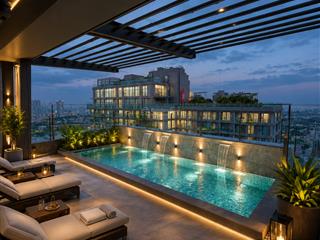Penthouse solforest ecopark  600m2  thô  trần 9m có bể bơi. sdt 0918 114 ***