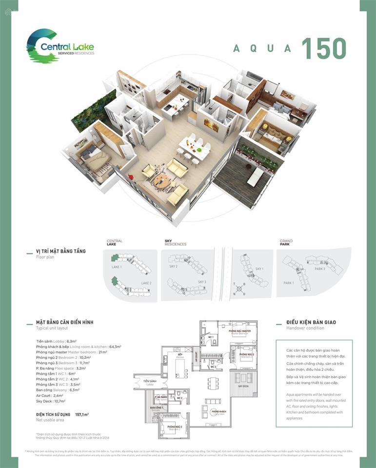 Căn 158m2 aquabay chỉ 6x triệu/m2 view hồ đông nam. sdt 0918 114 ***