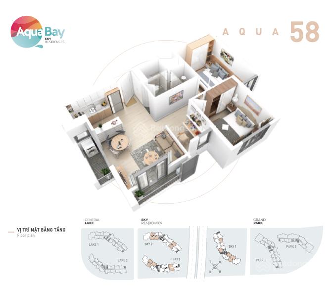 Bán căn 58m² aquabay eco chỉ 3.7** tỷ bp. sđt 0918 114 *** mr dũng