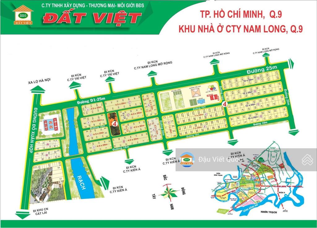 Cần bán nhanh 2 lô đất dt 4,5x20m, kdc nam long, tp. thủ đức (q9),  0914 920 ***