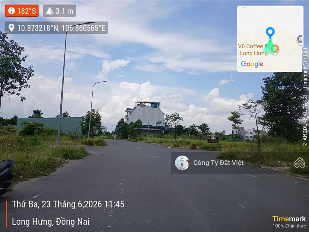 Bán gấp lô đất 2 mặt tiền, đường 21m, khu 1, khu dân cư long hưng  biên hòa, giá 33 tr/m2