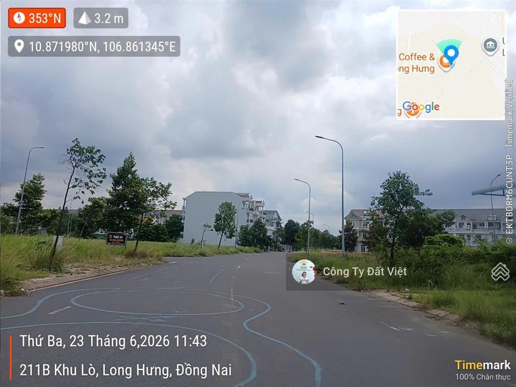 Cần sang nhượng lô đất 149,6m2 khu 4 đường 21m giá rẻ, da long hưng city, biên hòa,  0914 920 ***