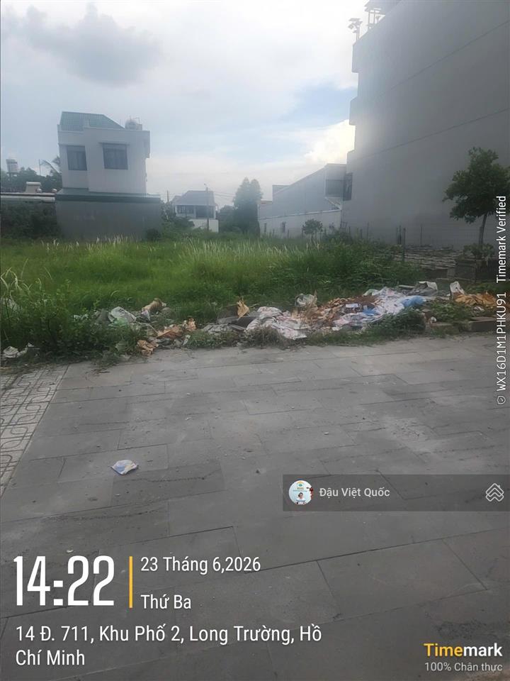 Bán lô đất bách khoa quận 9, mặt tiền sông, chính chủ gửi, giá cần bán nhanh, sổ đỏ