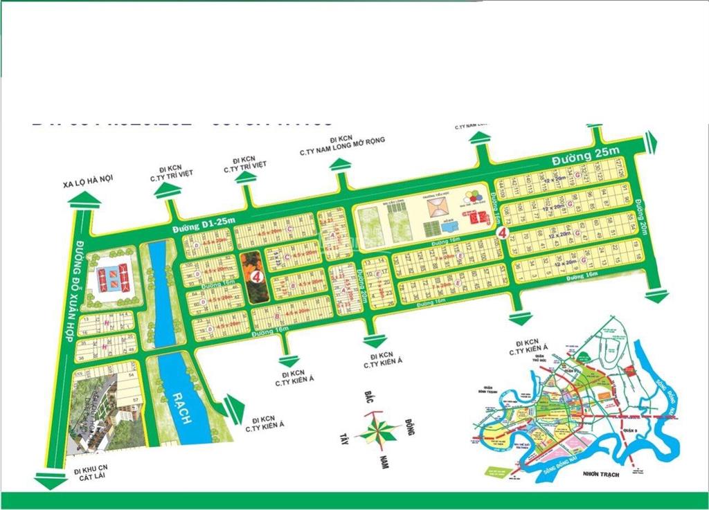 Bán đất dự án nam long, p. phước long b, q9 (tp thủ đức), dt 4,5x20m,  0914 920 ***