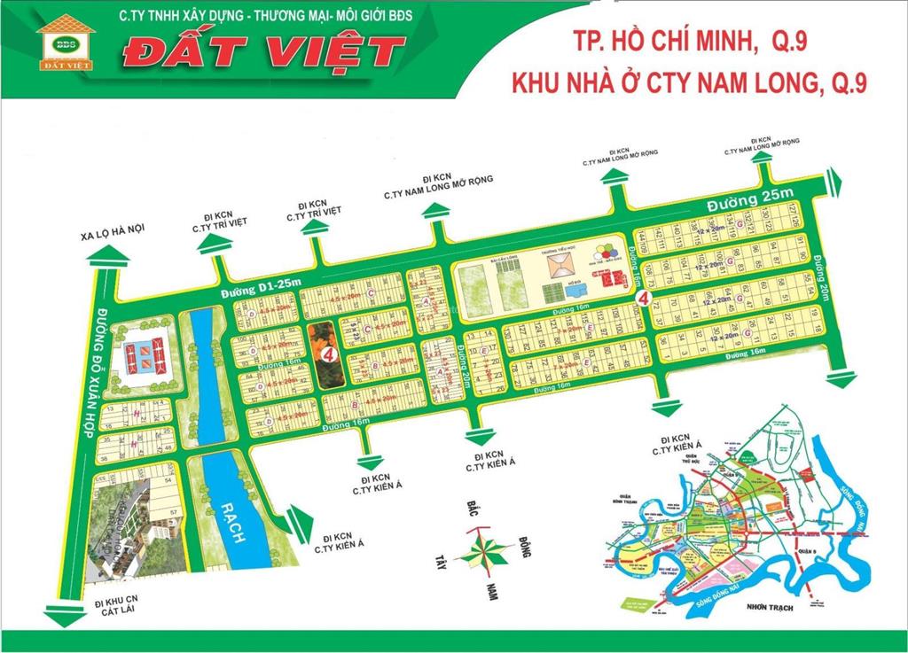 Bán đất khu dân cư nam long q9 (tp thủ đức), lô biệt thự g, dt 12x20m, giá 93 tr/m2, 0914 920 ***
