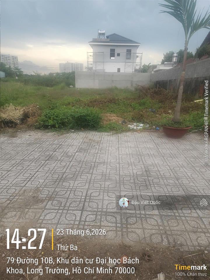 Bán đất nền dự án tại kdc đại học bách khoa, phú hữu, quận 9, đã có sổ đỏ, dt 428m2, giá 69 tr/m2