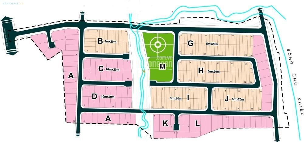 Bán nhanh nền biệt thự lô a, dt 230m2 dự án đông dương, phú hữu, quận 9, giá 43 tr/m2