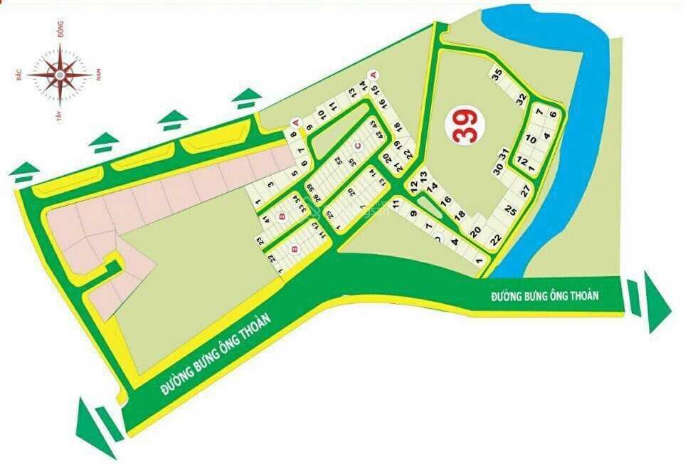 Bán lô đất dự án thời báo kinh tế, mặt tiền bưng ông thoàn, quận 9, lô b, dt 8x20m