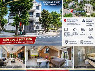 BÁN BIỆT THỰ CĂN GÓC 2 MẶT TIỀN – ĐƯỜNG 20M – NHÀ ĐẸP FULL NỘI THẤT 