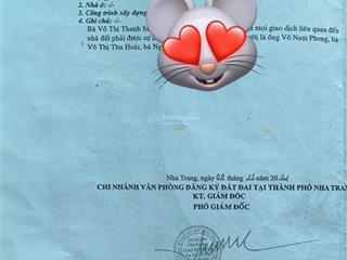 Bán nhà mặt tiền trần nguyên hãn nha trang