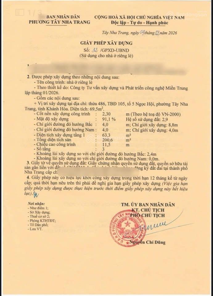 Bán đất lương định của phường tây nha trang