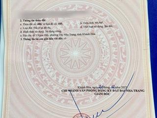 Bán đất lương định của phường tây nha trang