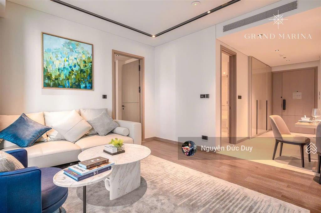 Đức duy grand marina cho thuê căn 1pn 63m2 giá 40tr/tháng full nội thất, miễn phí quản lý