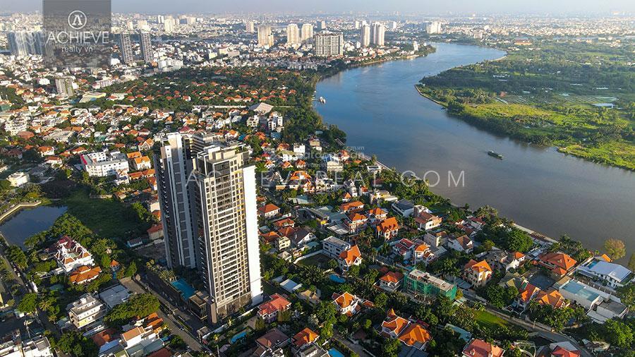 Căn đẹp, tầng cao căn 04 phòng ngủ 160m2 nassim thảo điền, view sông . giá 33 tỷ  0931 356 ***