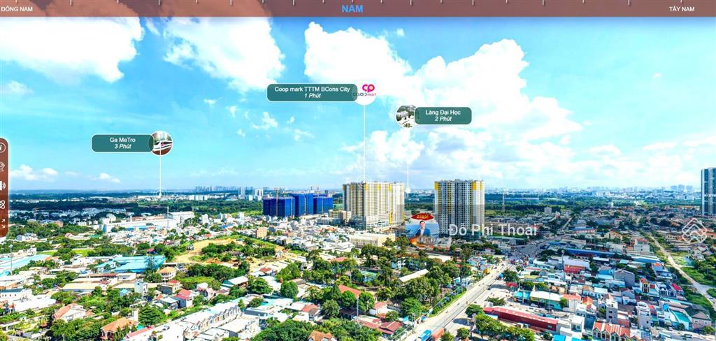 Bán nhanh căn hộ 2pn2wc bcons city sẵn hđ thuê 14tr/th giá 2tỷ7 bao full. tháp có bcons city mall