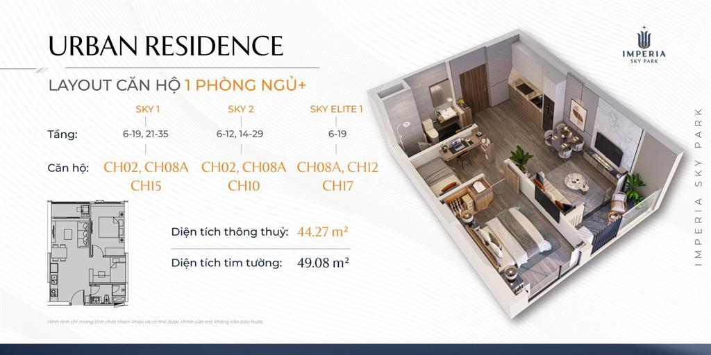 Cắt lỗ căn hộ 1pn+1 có thể sửa thành 2pn1wc giá 3.75 tỷ bao phí, full nội thất  0978 985 ***